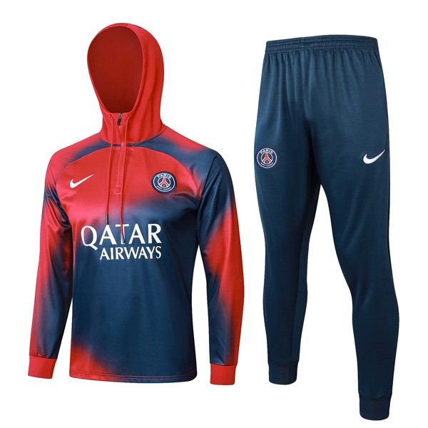 Hoodies PSG 2024 Blau Rote 2